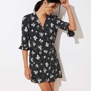 LOFT Faux wrap dress romper